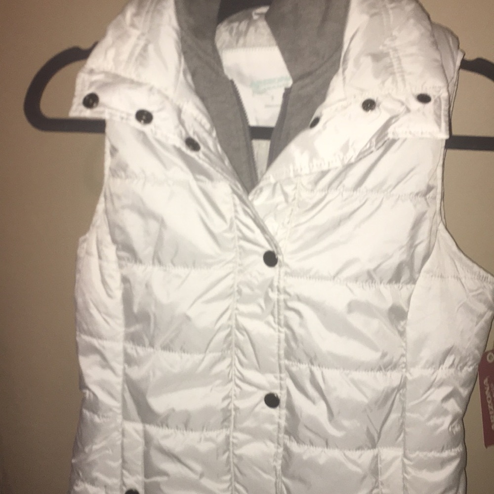 White Winter Vest/Hoodie